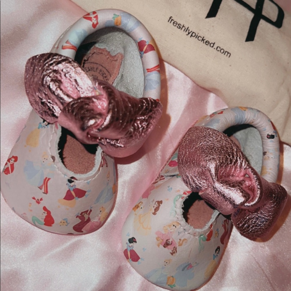 Disney princess freshly picked shoes.